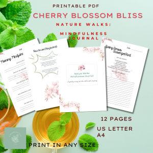 Cherry Blossom Bliss: Nature Walks Mindfulness Journal