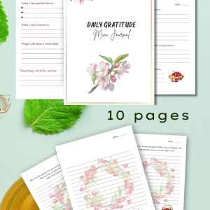 Cherry Blossom Bliss: Gratitude Mini Journal