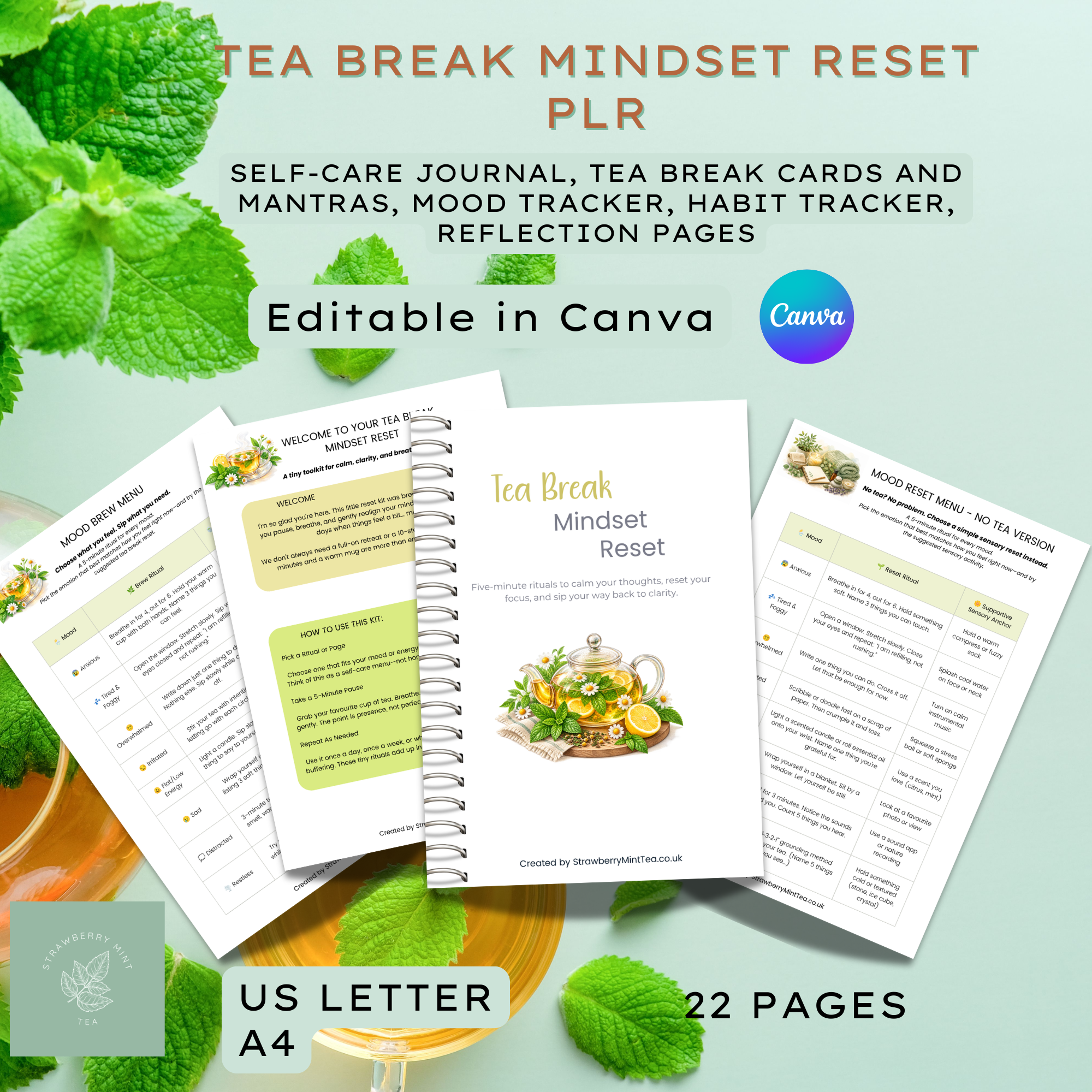 Tea Break mindset reset PLR
