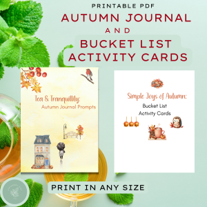 Autumn Journal and Bucket List acivity cards bundle