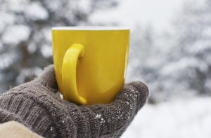 Winter mug of tea