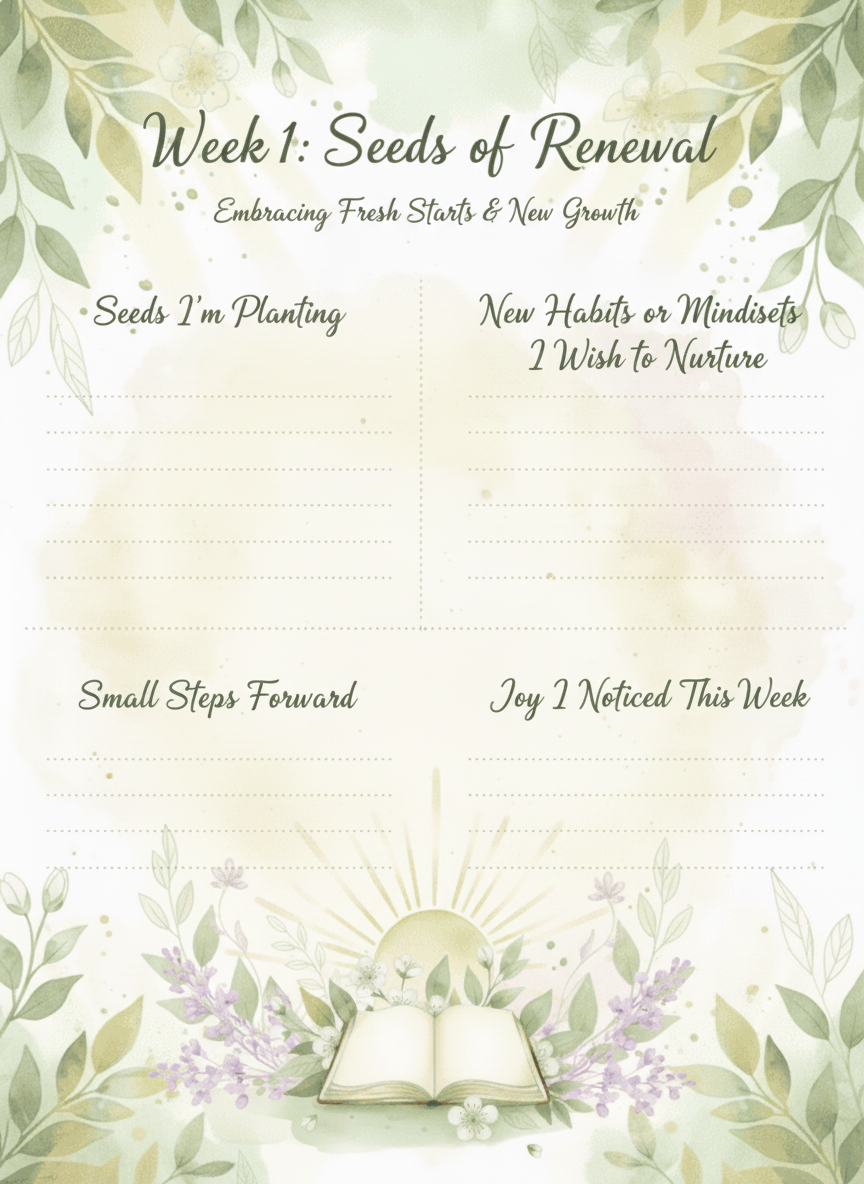 April Growth & Awakening Weekly Mini Journal - Image 2