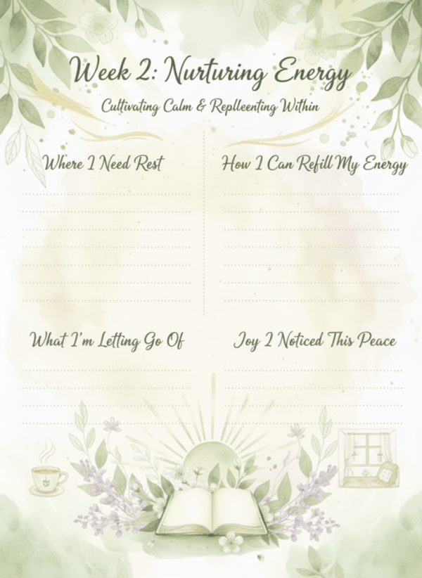 April Growth & Awakening Weekly Mini Journal