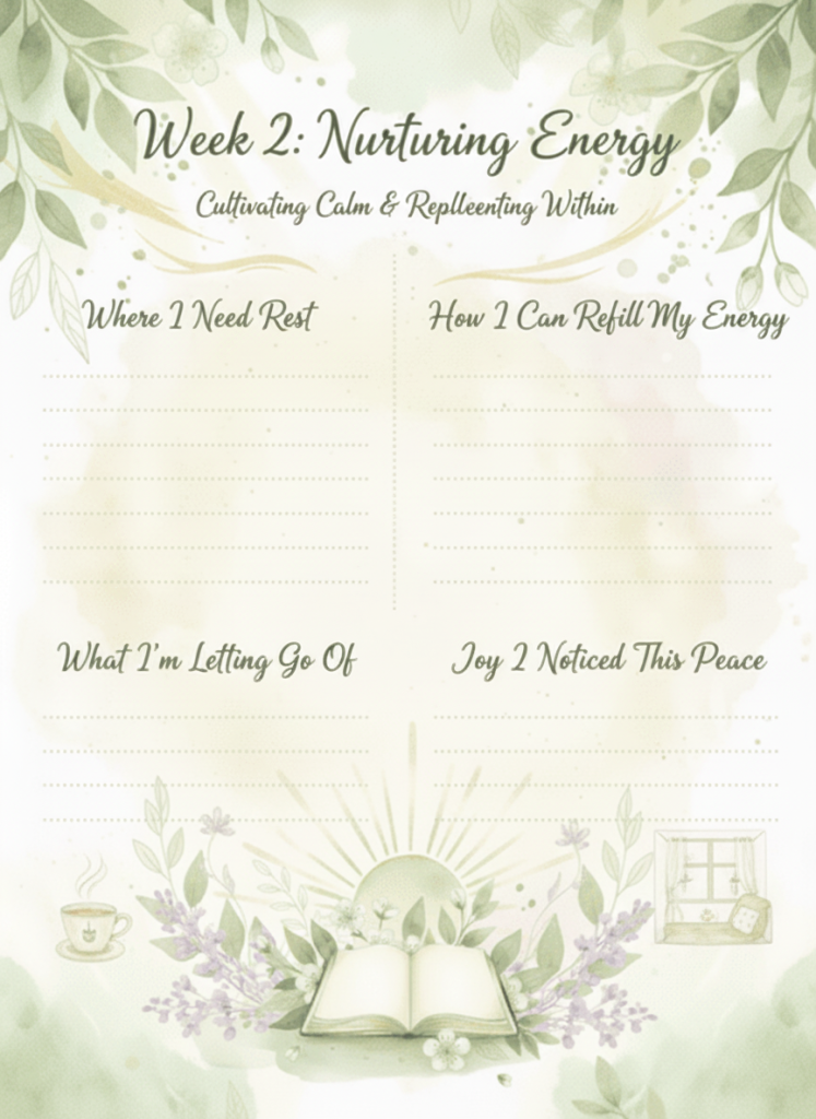April Growth & Awakening Weekly Mini Journal