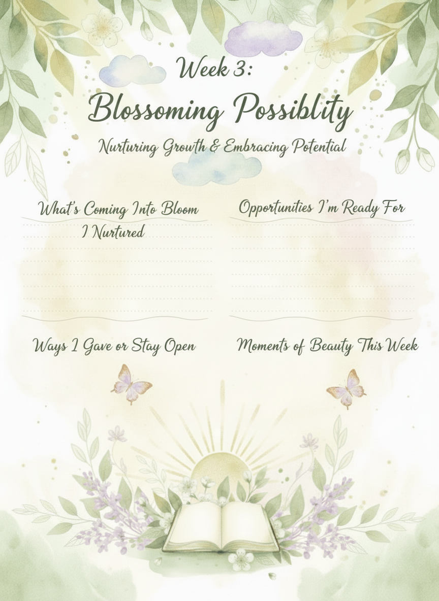 April Growth & Awakening Weekly Mini Journal - Image 4