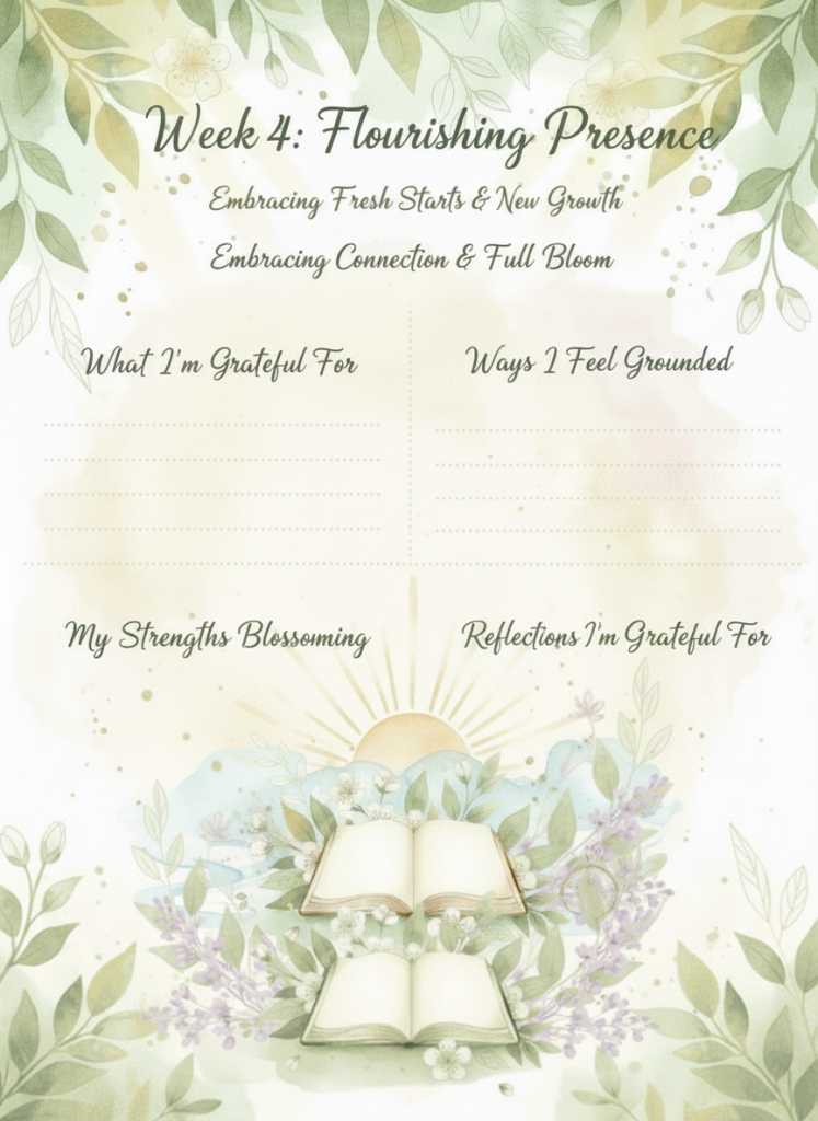 April Growth & Awakening Weekly Mini Journal