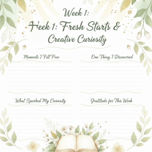 March Reset: A Mindful Freedom & Curiosity Mini Journal, Weekly Pages - Image 3