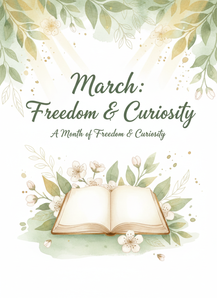 March Reset: A Mindful Freedom & Curiosity Mini Journal, Weekly Pages