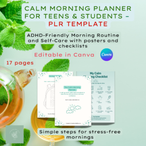 Calm Morning Planner PLR Mockup