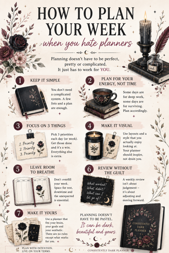 How to Plan Your Week When You Hate Planners